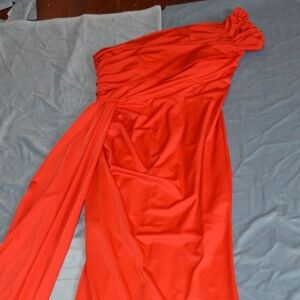 Red One Shoulder Formal Dress  Size S